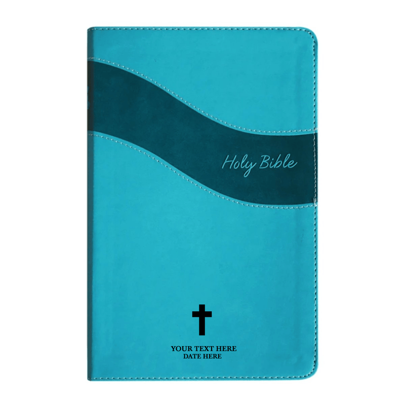 NIV Teal Standard Size Premium Indexed Holy Bible Small Print