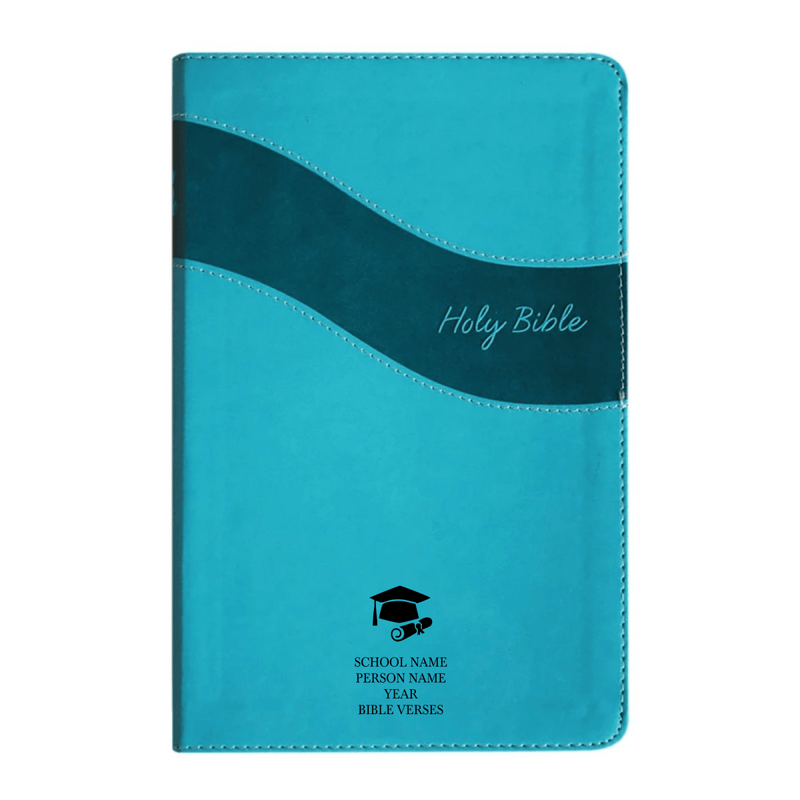 NIV Teal Standard Size Premium Indexed Holy Bible Small Print