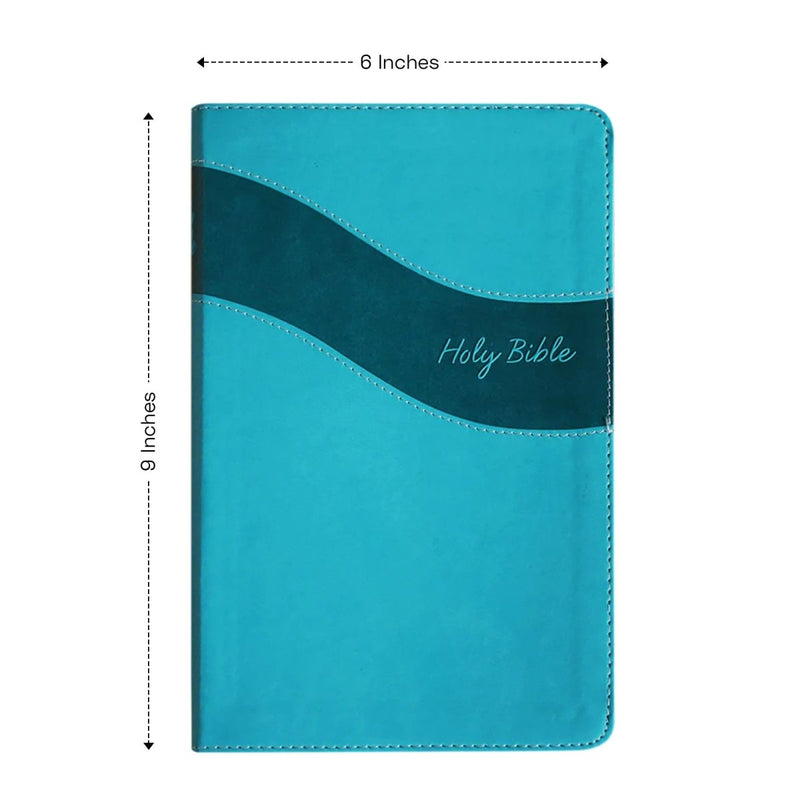 NIV Teal Standard Size Premium Indexed Holy Bible Small Print