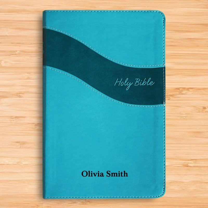 NIV Teal Standard Size Premium Indexed Holy Bible Small Print