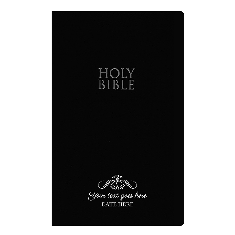 NIV Black Standard Size Holy Bible Small Print