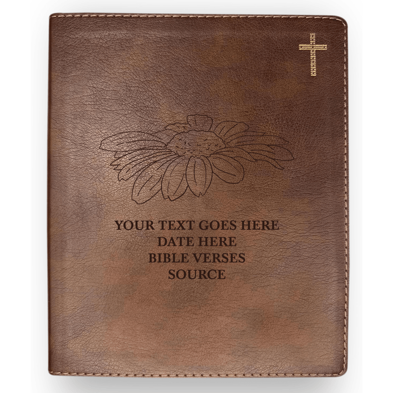 NIV Brown Standard Size Journaling Holy Bible Medium Print | Daisy