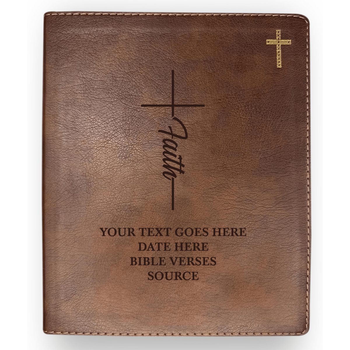 Personalized NIV Journaling Bible With Faith Cross Full Cover | Shepherds Shelf - Shepherds Shelf