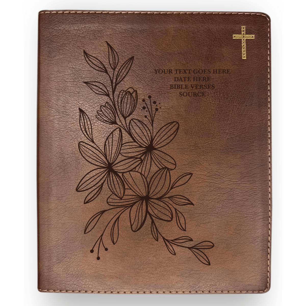 Personalized NIV Journaling Bible With Hyacinth Full Cover | Shepherds Shelf - Shepherds Shelf