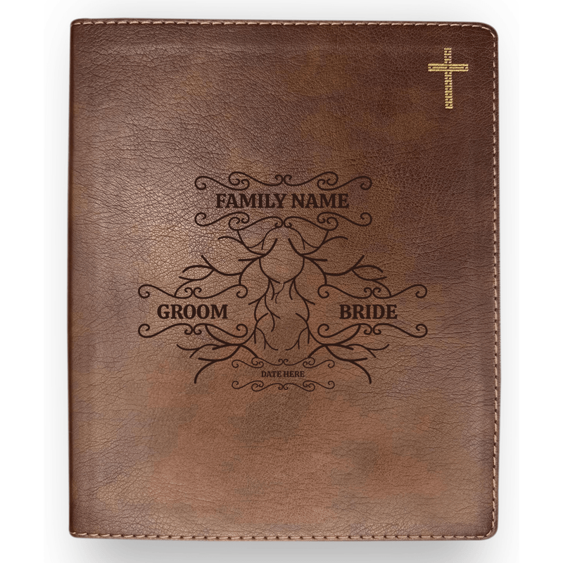 NIV Brown Standard Size Journaling Holy Bible Medium Print | Roots 1