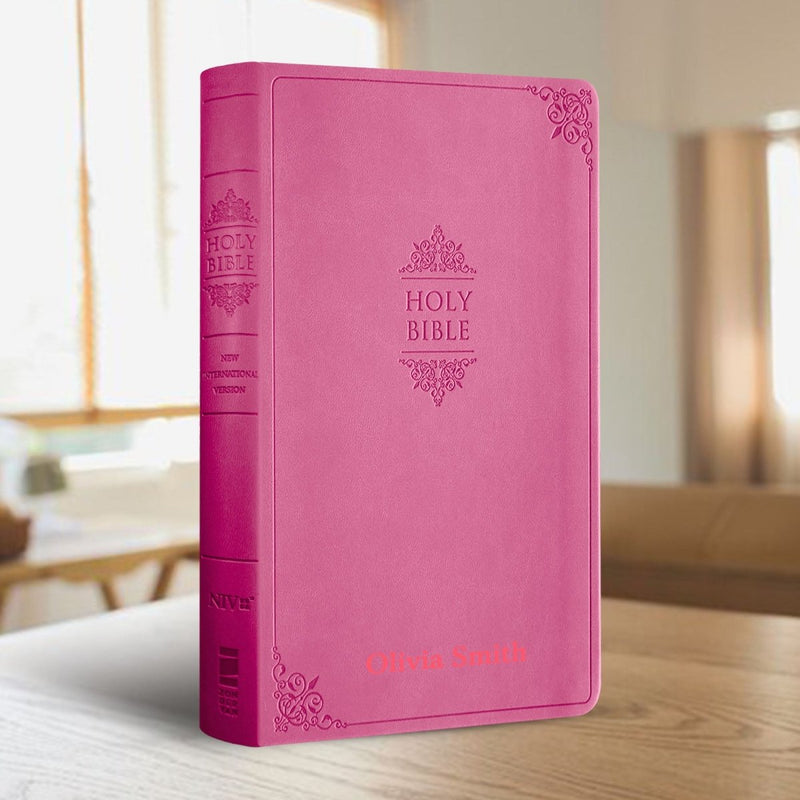 NIV Pink Standard Size Thinline Holy Bible Medium Print