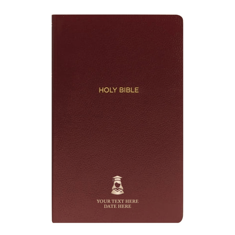 NKJV Burgundy Standard Size Holy Bible Small Print