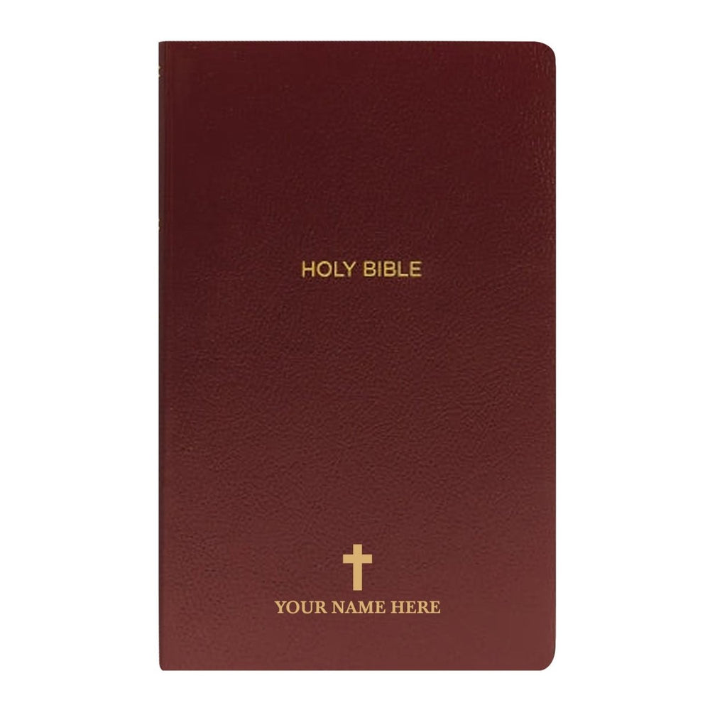 NKJV Burgundy Standard Size Holy Bible Small Print