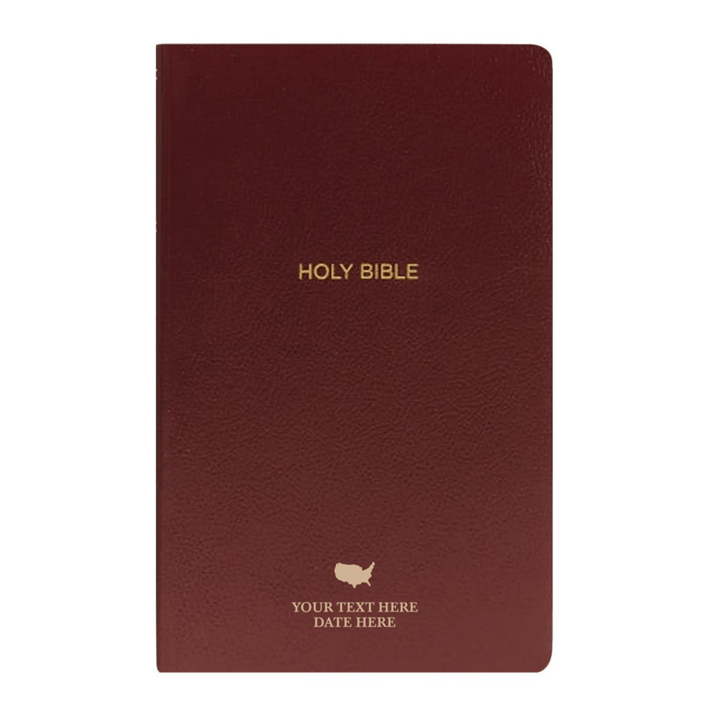 NKJV Burgundy Standard Size Holy Bible Small Print