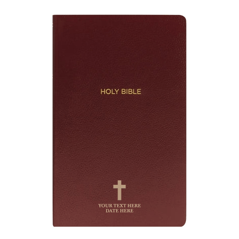 NKJV Burgundy Standard Size Holy Bible Small Print