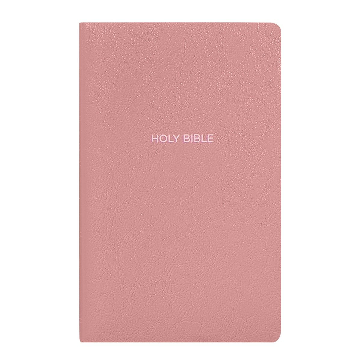 Personalized NKJV Pink Small Print Bible – Shepherds Shelf