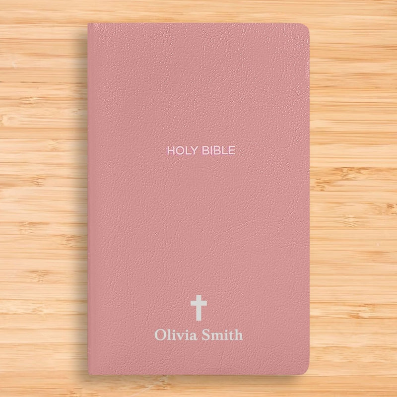 NKJV Pink Standard Size Holy Bible Small Print