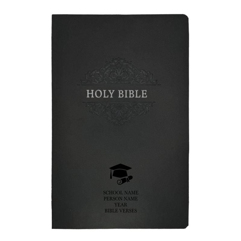 NKJV Black Standard Size Holy Bible Small Print