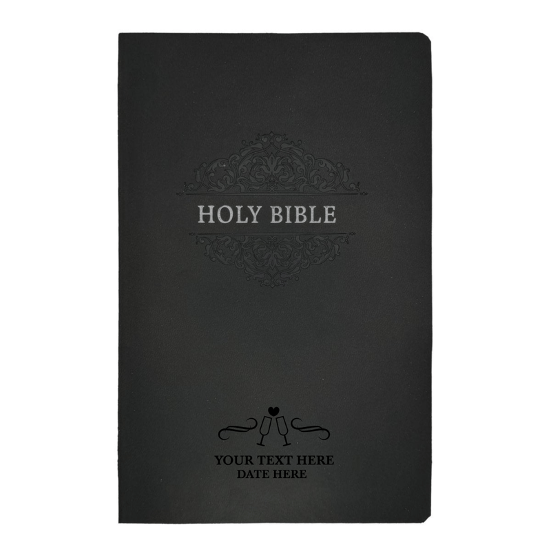 NKJV Black Standard Size Holy Bible Small Print