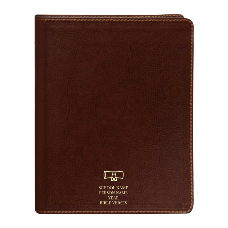 NKJV Brown Standard Size Holy Bible Small Print