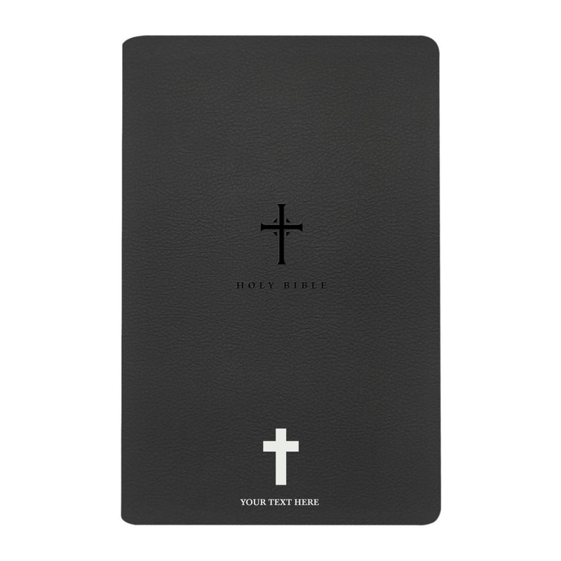 NLT Black Standard Size Thinline Holy Bible Large Print