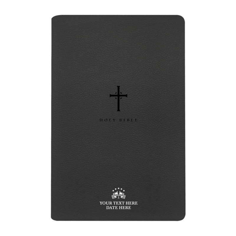 NLT Black Standard Size Thinline Holy Bible Large Print