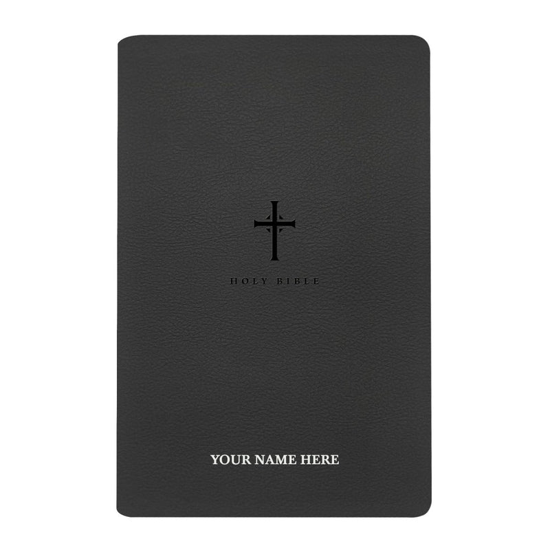 NLT Black Standard Size Thinline Holy Bible Large Print