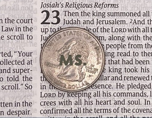 Print sample for this Bible