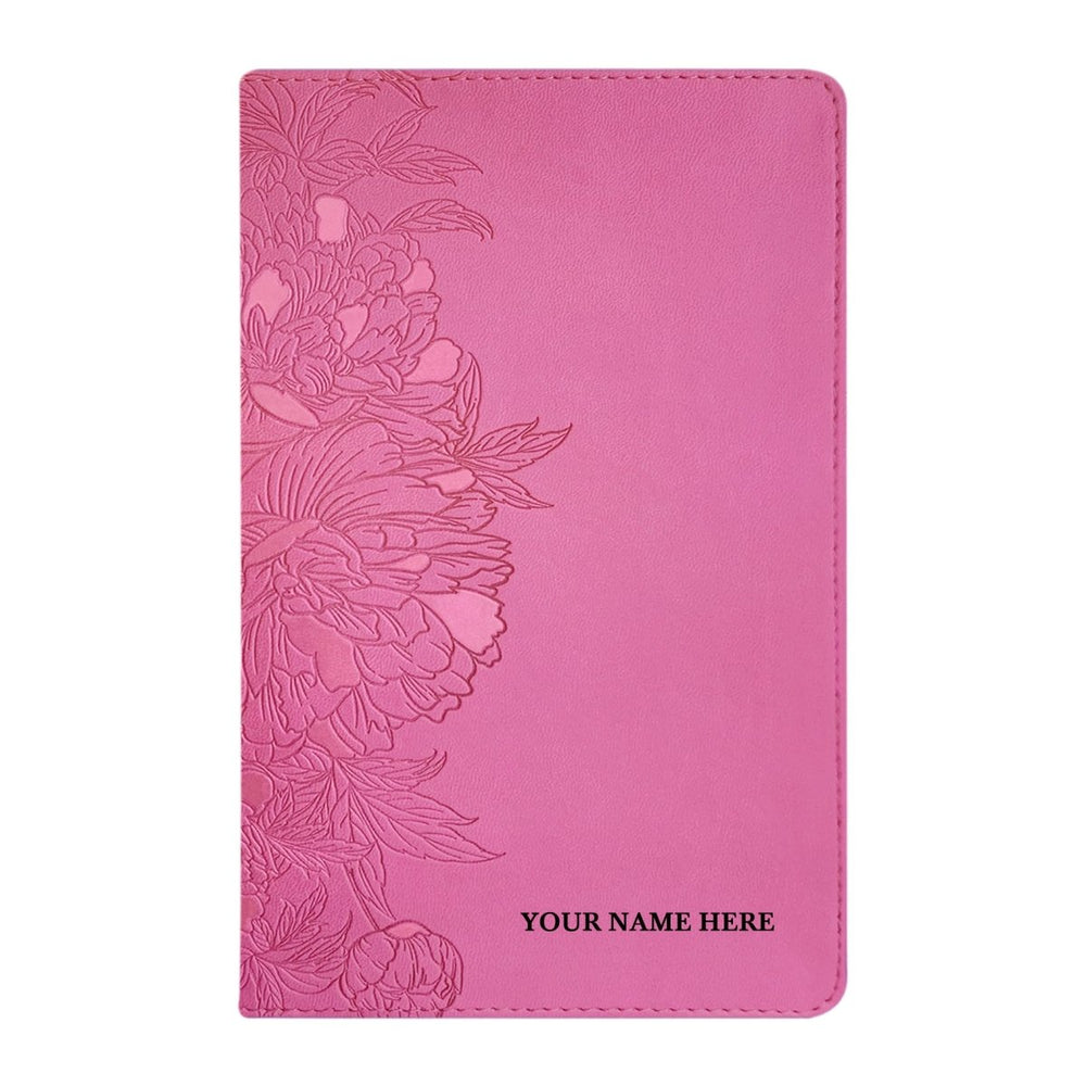 NLT Pink Standard Size Premium Holy Bible Large Print