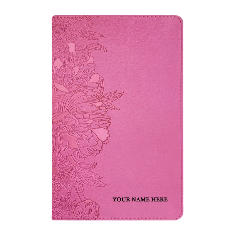 NLT Pink Standard Size Premium Holy Bible Large Print