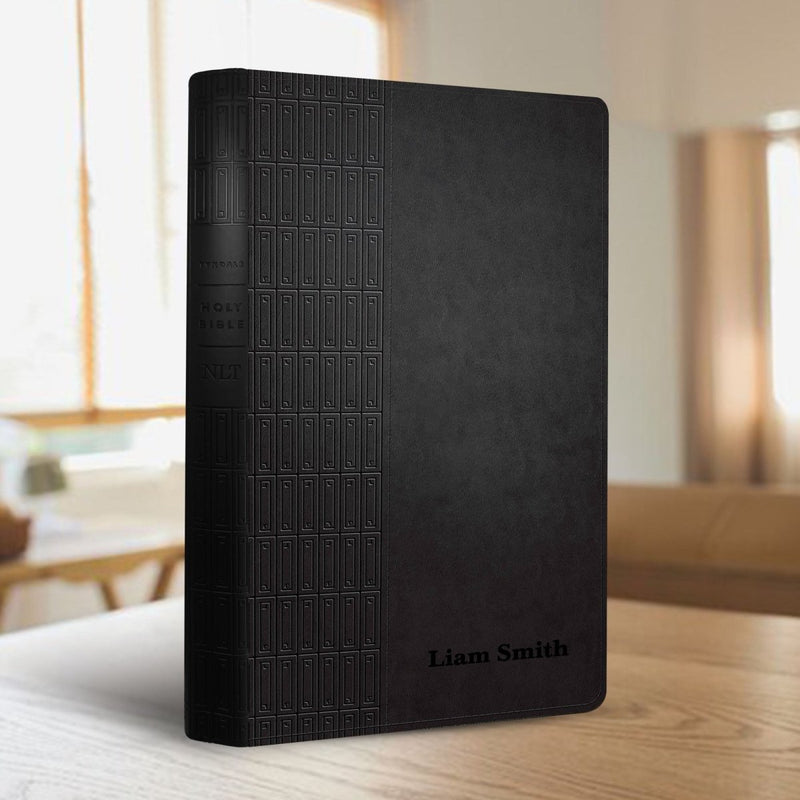 NLT Black Standard Size Premium Holy Bible Large Print