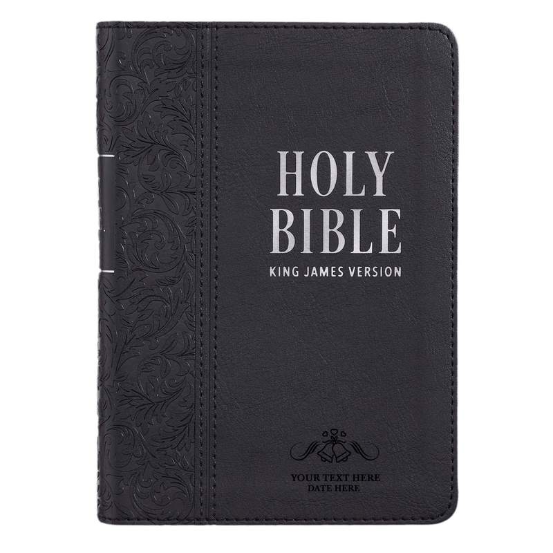 KJV Black Compact Size Holy Bible Large Print