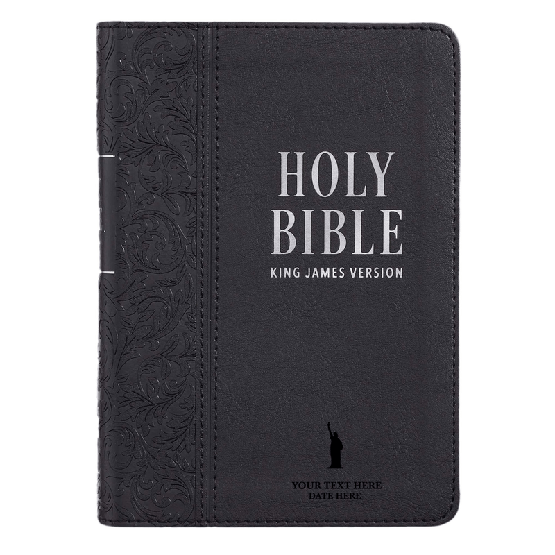 KJV Black Compact Size Holy Bible Large Print