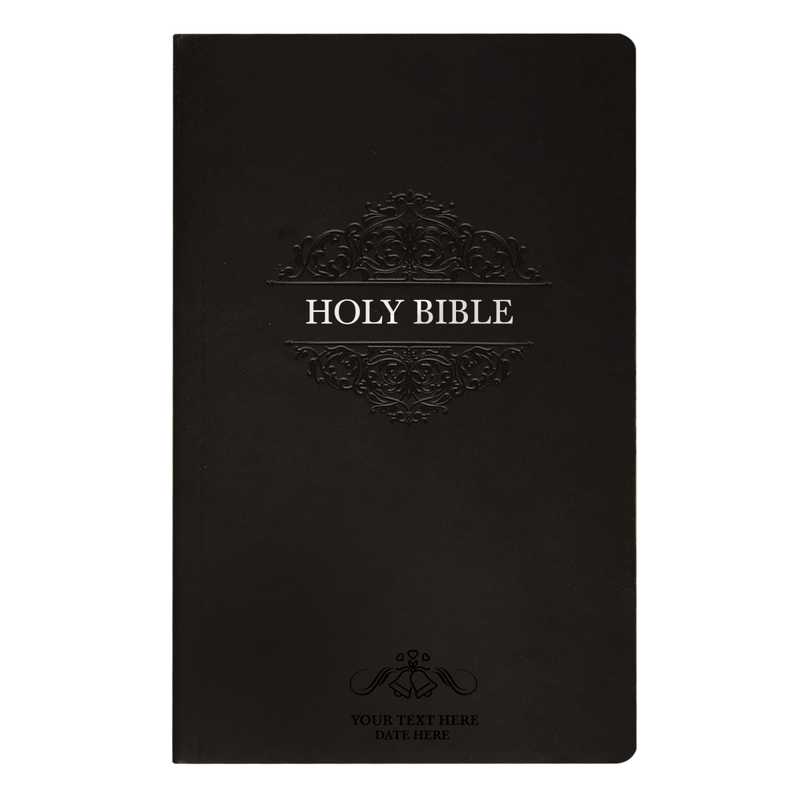 NIV Black Standard Size Soft Touch Holy Bible Small Print