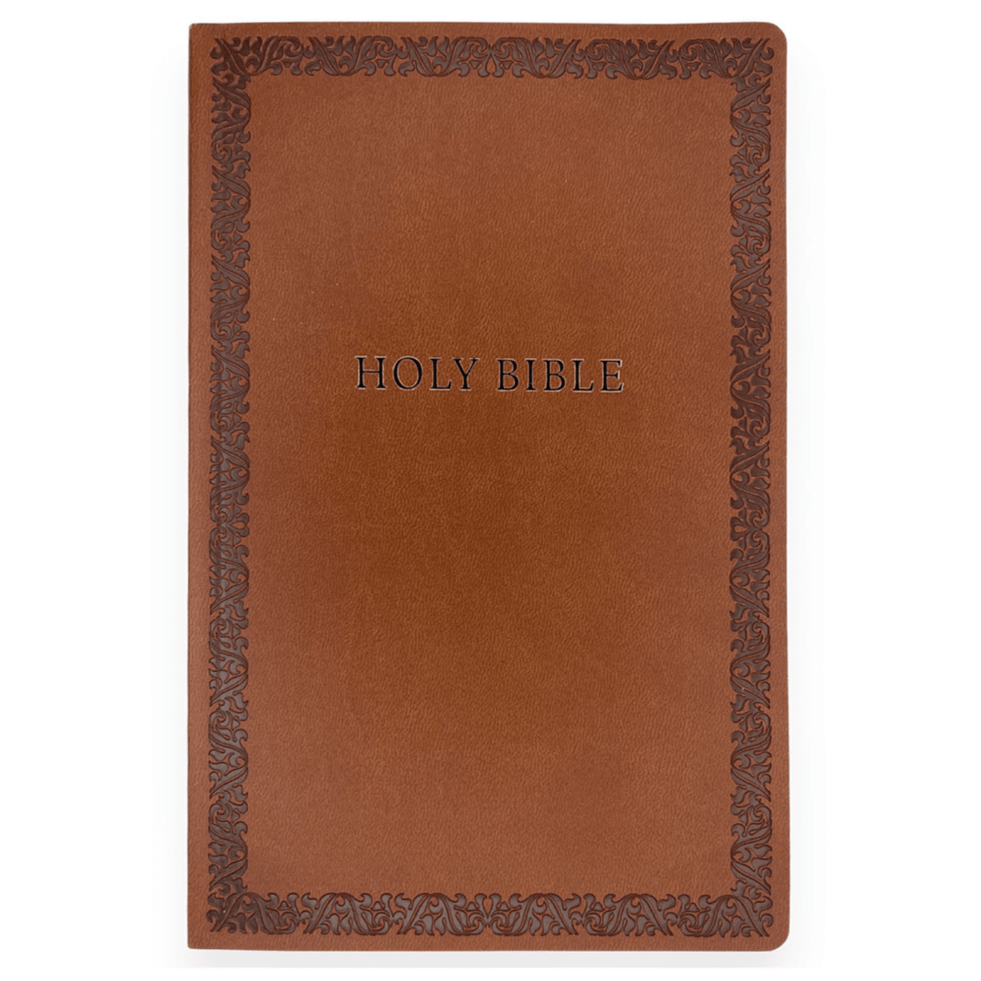 Personalized Soft Touch Brown Faux Leather NIV Bible - Shepherds Shelf