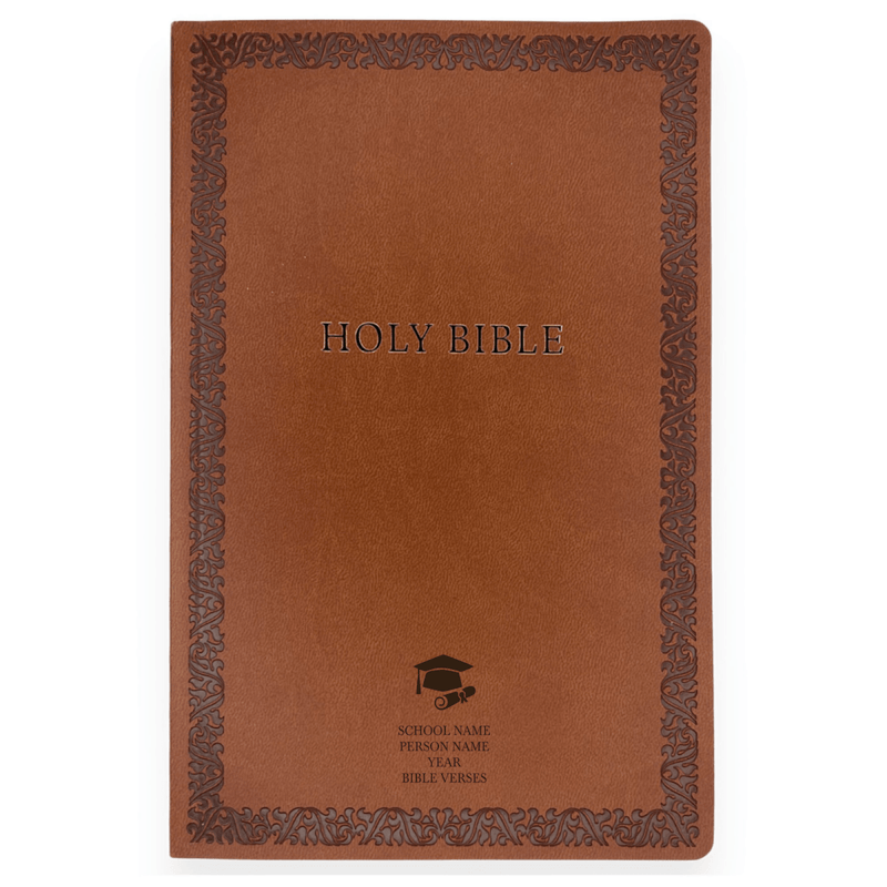 NIV Brown Standard Size Soft Touch Holy Bible Small Print