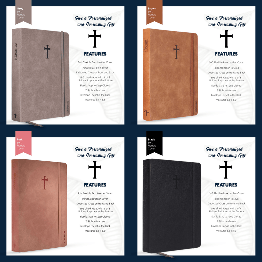 Personalized Wineskin Journal – Soft & Hard Covers, Multiple Colors & Page Options | Shepherds Shelf - Shepherds Shelf