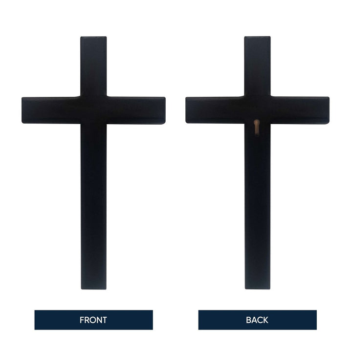 Personalized Wooden Wall Cross with Family Name – Home Blessing Décor - Shepherds Shelf