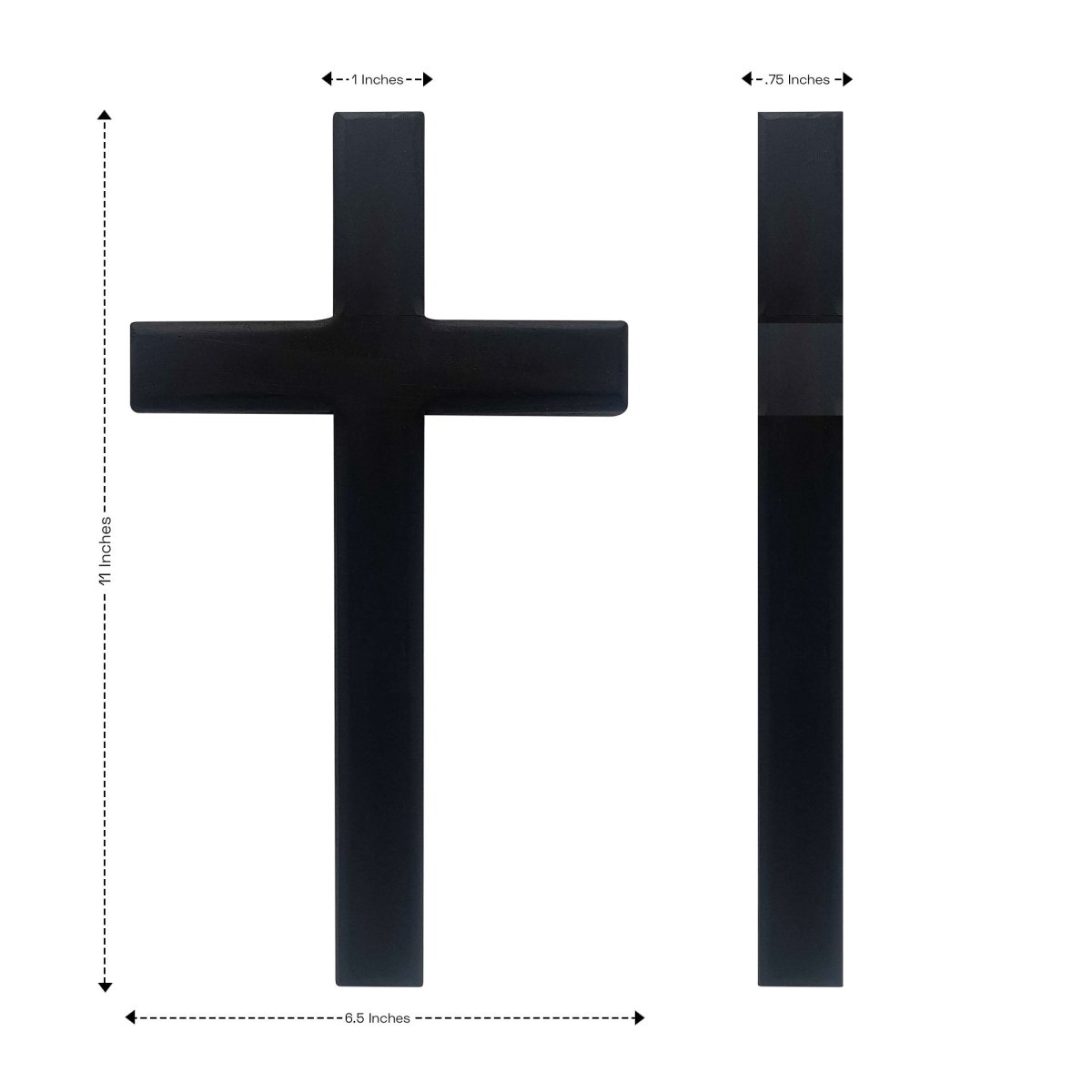 Personalized Wooden Wall Cross with Family Name – Home Blessing Décor - Shepherds Shelf