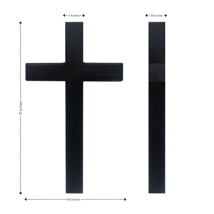Personalized Wooden Wall Cross with Family Name – Home Blessing Décor - Shepherds Shelf