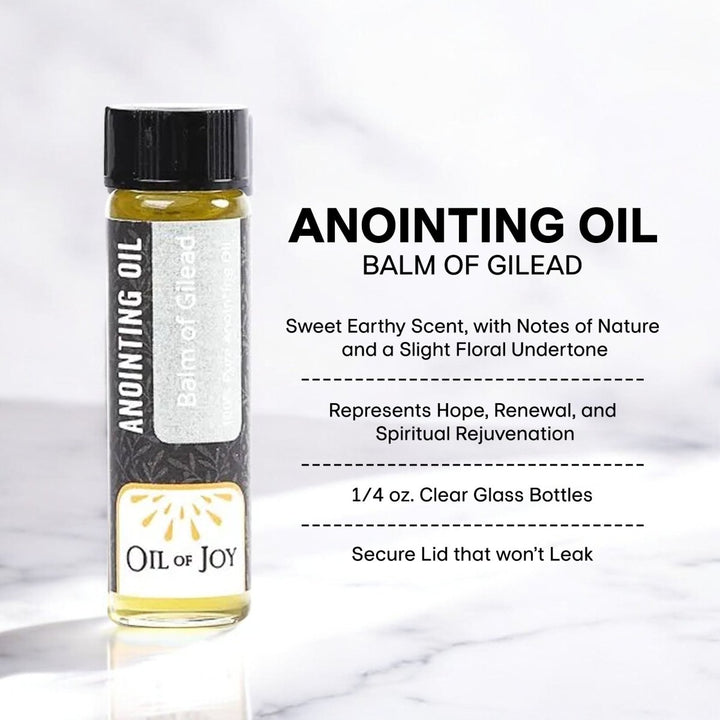 Premium Anointing Oils – Frankincense & Myrrh, Unscented, and Balm of Gilead (1/4 oz) - Shepherds Shelf