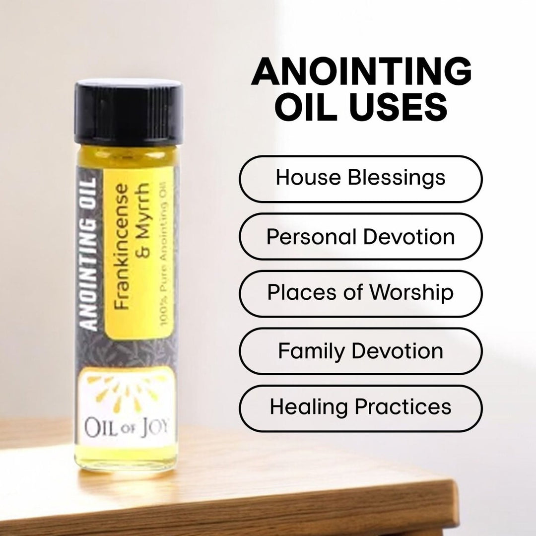 Premium Anointing Oils – Frankincense & Myrrh, Unscented, and Balm of Gilead (1/4 oz) - Shepherds Shelf