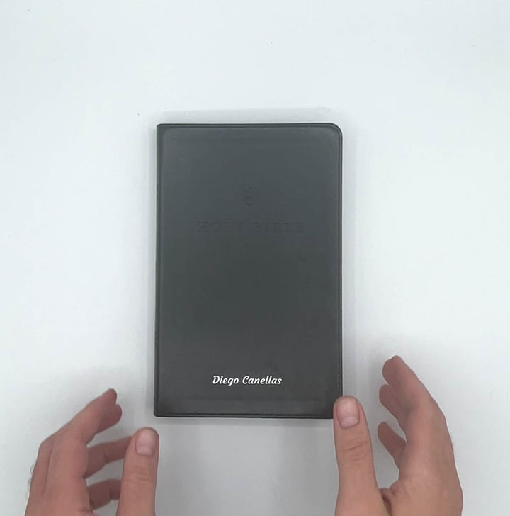 ESV Black Standard Size Premium Holy Bible Small Print  | Lay Flat