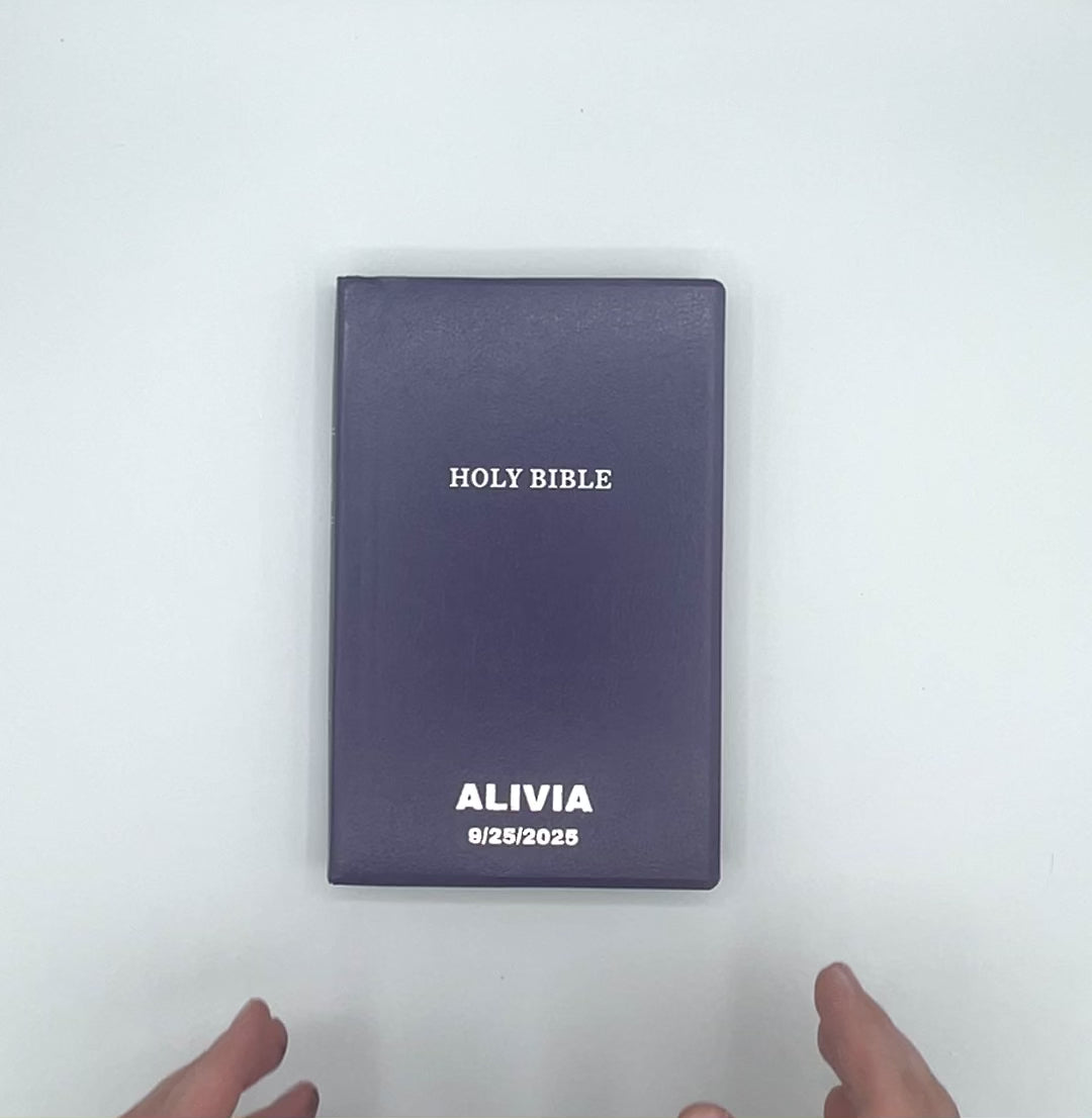 KJV Purple Standard Size Holy Bible Small Print