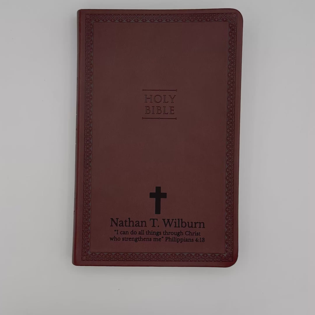 NIV Brown Standard Size Thinline Holy Bible Small Print