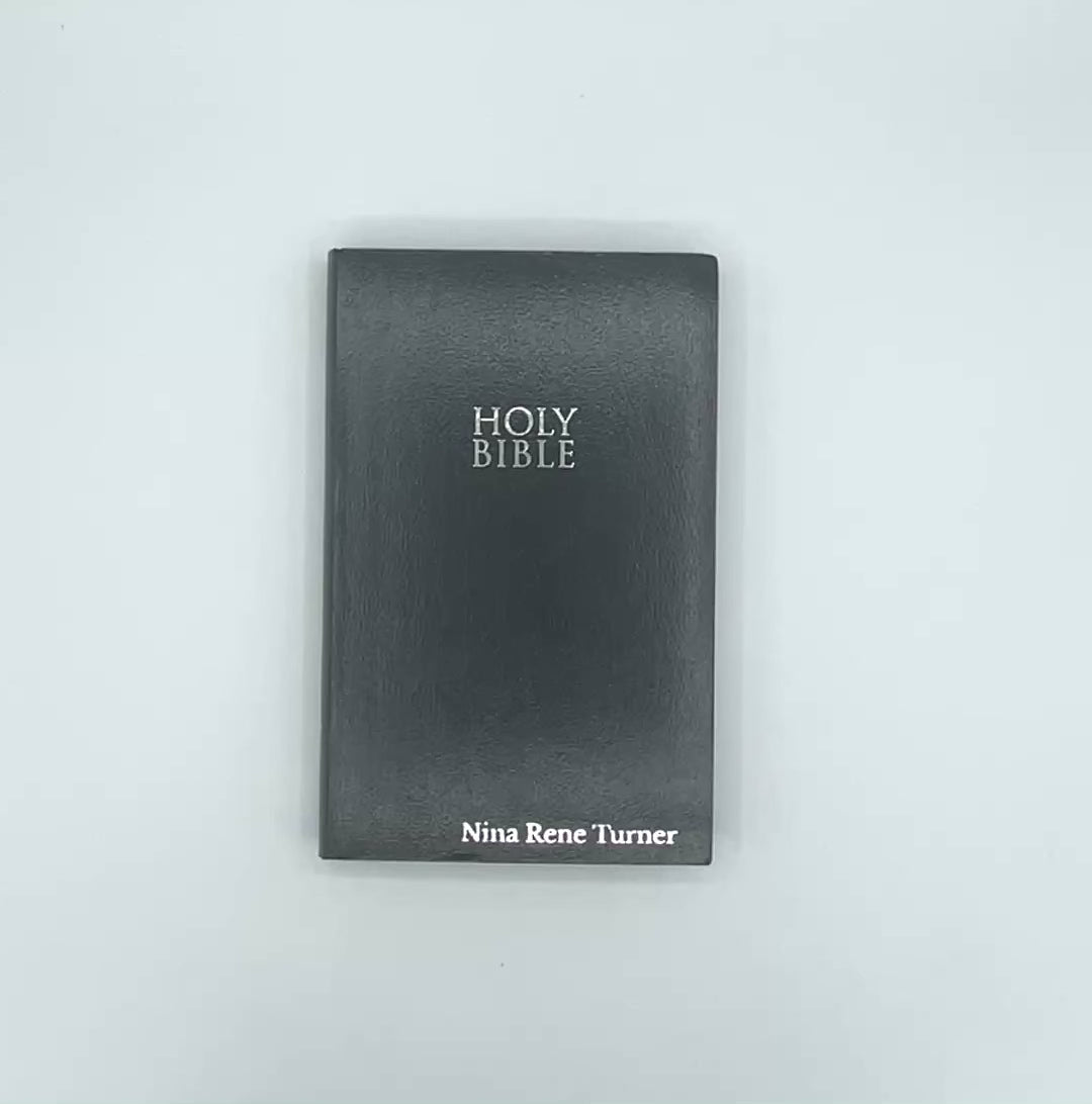 NIV Black Standard Size Holy Bible Small Print