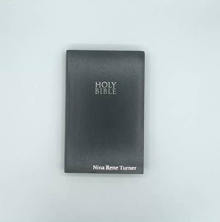 NIV Black Standard Size Holy Bible Small Print