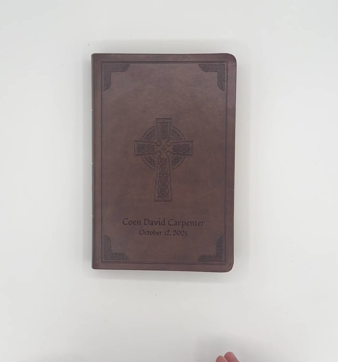 CSB Brown Standard Size Holy Bible Large Print Size | Cross Celtic