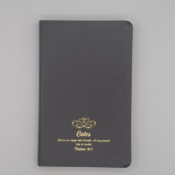 NASB Black Standard Size Thinline Holy Bible Small Print