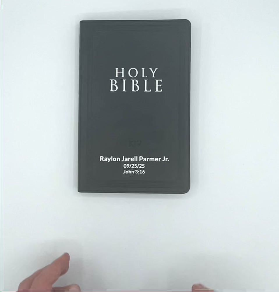 KJV Black Standard Size Holy Bible Small Print