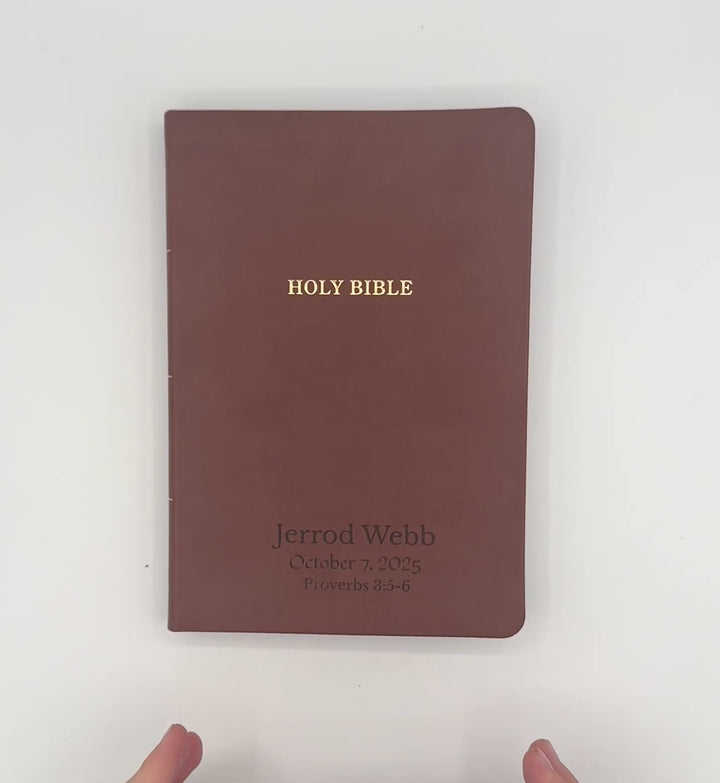 KJV Brown Standard Size Thinline Holy Bible Large Print