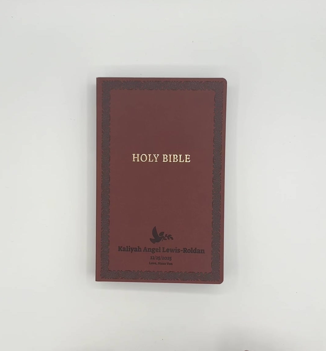 NIV Brown Standard Size Soft Touch Holy Bible Small Print
