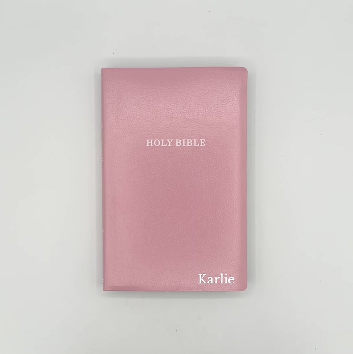 KJV Pink Standard Size Holy Bible Small Print