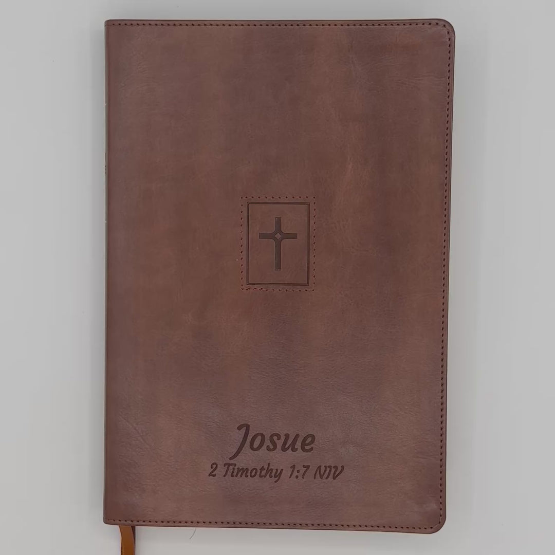 NIV Brown Standard Size Thinline Holy Bible Large Print