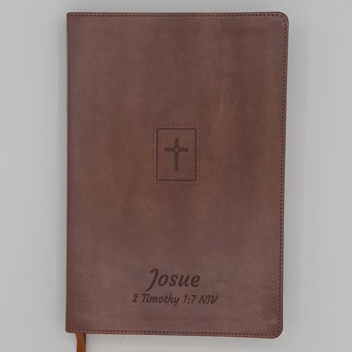 NIV Brown Standard Size Thinline Holy Bible Large Print
